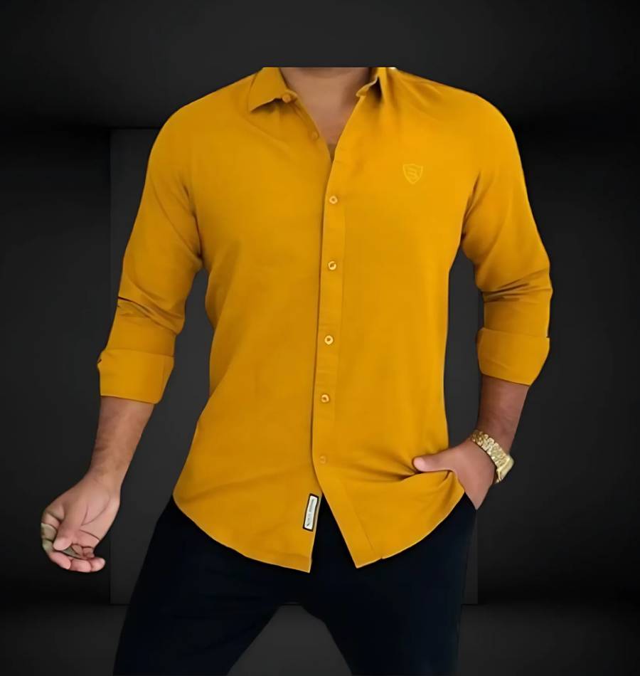 প্রিমিয়াম ফুল স্লিভ সলিড শার্ট