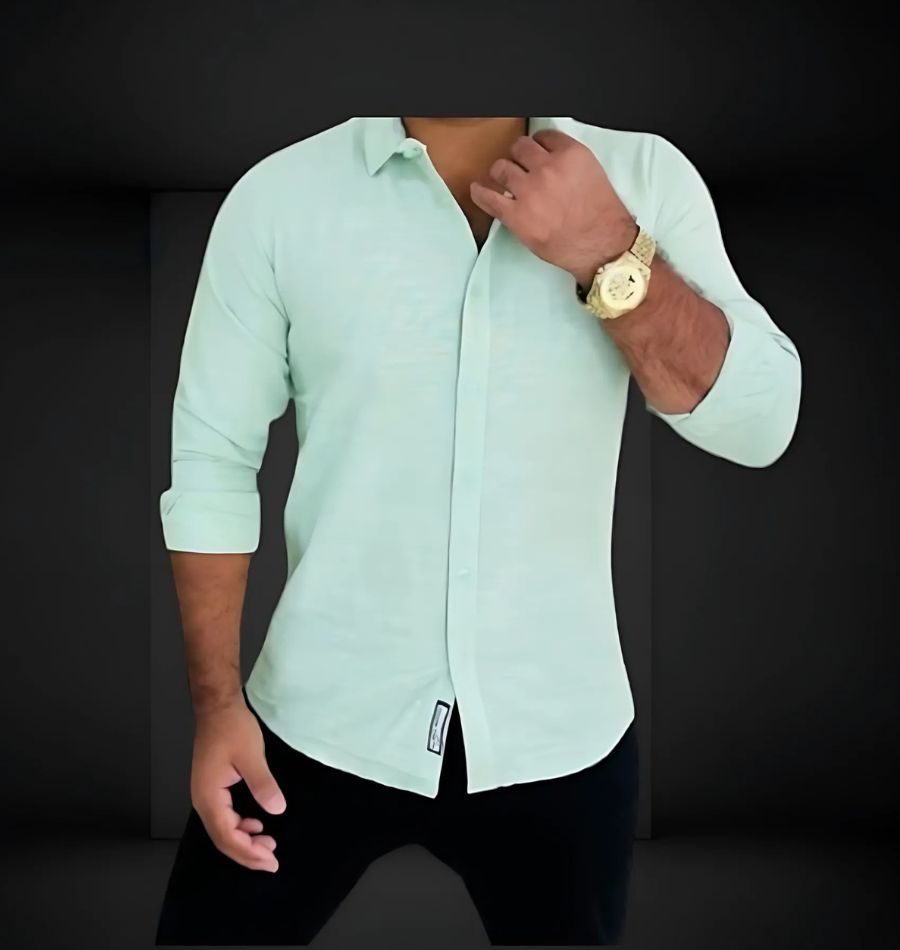 প্রিমিয়াম ফুল স্লিভ সলিড শার্ট